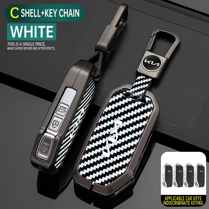 Leather Style Car Key Case Cover Protector Shell For KIA Sportage R GT Stinger Sorento Ceed Cerato Forte Niro Soul Telluride tkjzm00