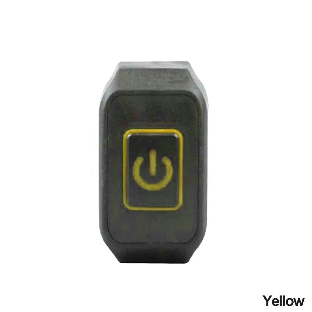 

Motorcycle Modified Switch Waterproof Button with LED Light Headlight Horn Control ON OFF Buttton Handlebar Mount Accessories жёлтый