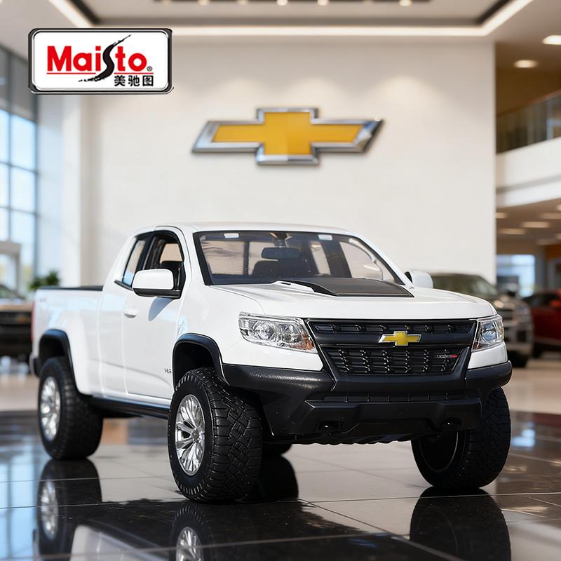 

Maisto 1:27 Chevrolet Colorado ZR2 2017 Alloy Car Diecasts & Toy Vehicles Car Model Miniature Scale Model Car For Children белый
