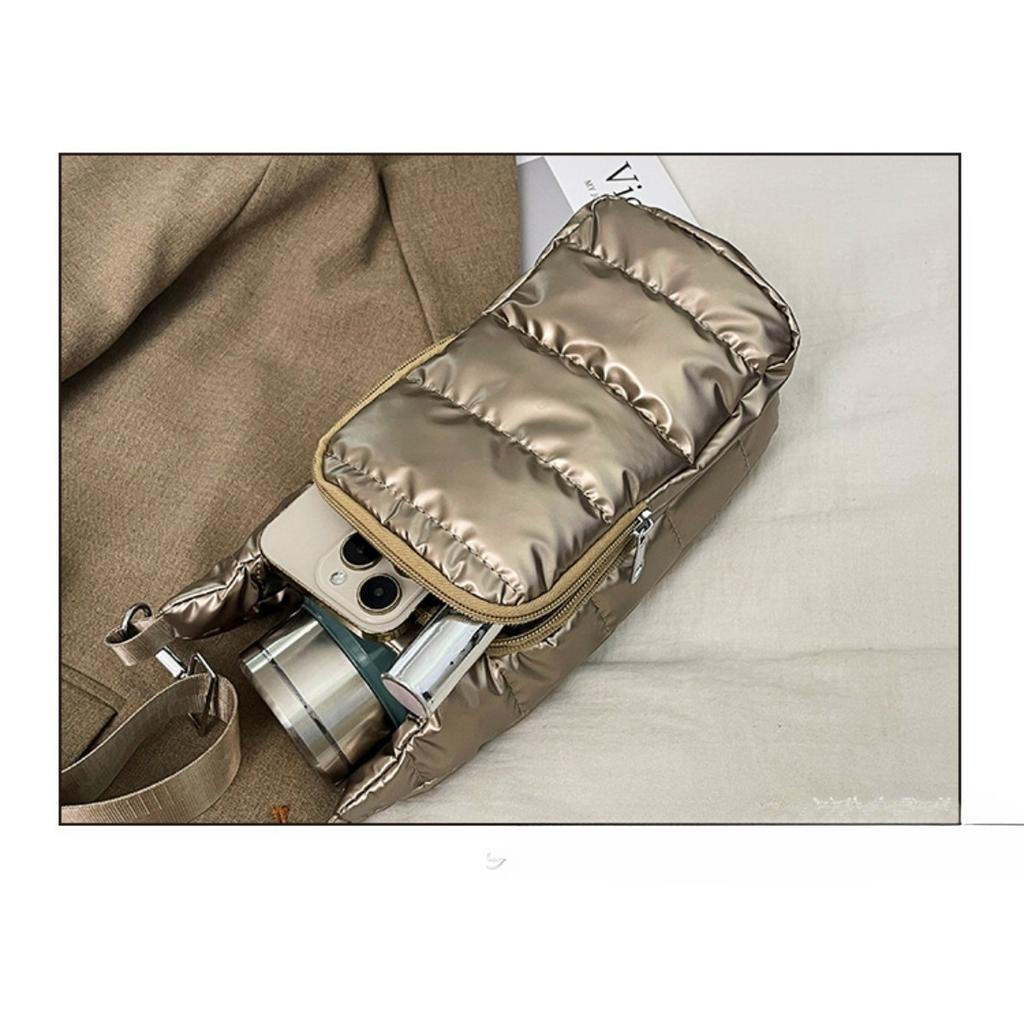 Portable Down Bottle Cover, Fashionable Insulation Foam Cup Cover, Multifunctional Kettle Protection Bag, Outdoor Waterproof Crossbody Bag