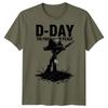 Familienhelm Gewehr D-Day T-Shirt Tee 1944 Zweiter Weltkrieg Normandie Militär #DD