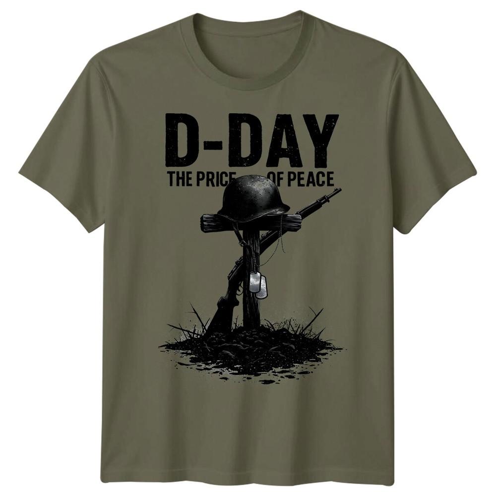 

Family Helmet Rifle D-Day T-Shirt Tee 1944 World War II Normandy Military #DD 2XL