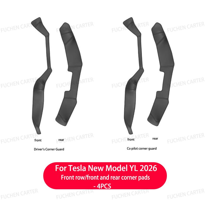 For Tesla ModelYL2026 LeatherTrunk Mat Full Coverage Waterproof Non-Slip Seat Backrest Protective Pad Cargo Liner Anti Dirty Mat