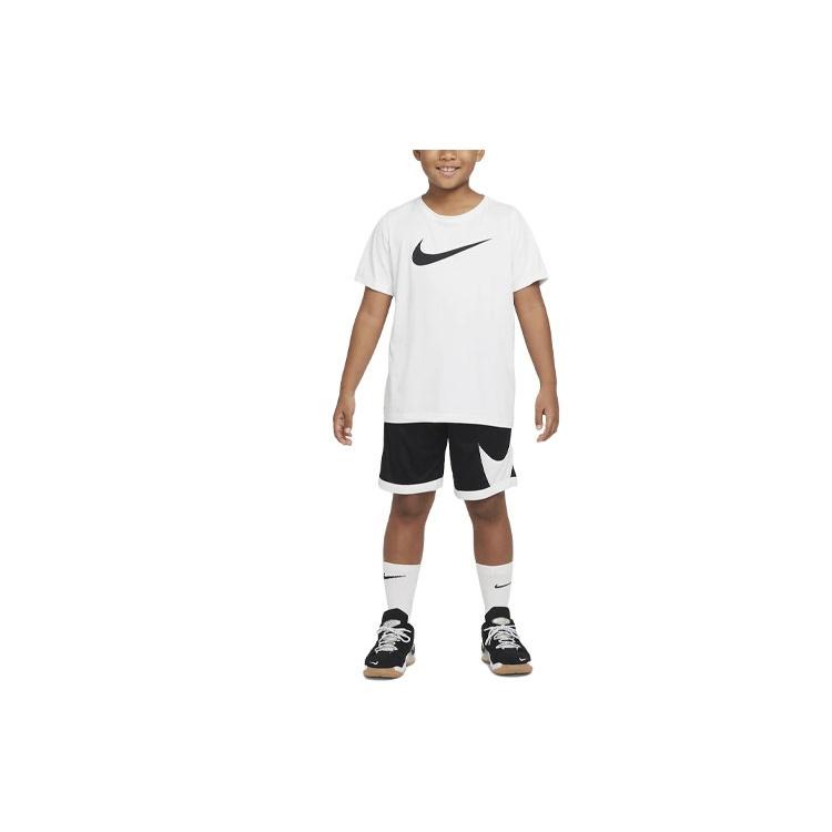 (GS) Nike Dri-FIT Basketball Shorts 'Black White' Kids' DM8186-010