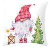 New Christmas Dwarf Pillow Cover Christmas Cute Dwarf Peach Skin Cushion Cover