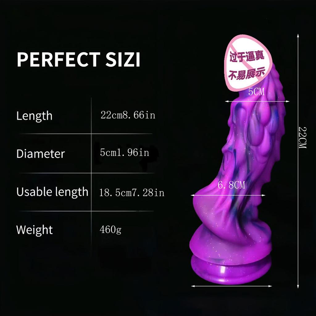 Alien Penis Monster Dragon Spine Anal Plug G-spot Stimulation Liquid Silicone Simulation Penis Male And Female Masturbation Product