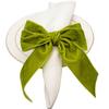 Velvet Red Christmas Bow Napkin Ring Holder