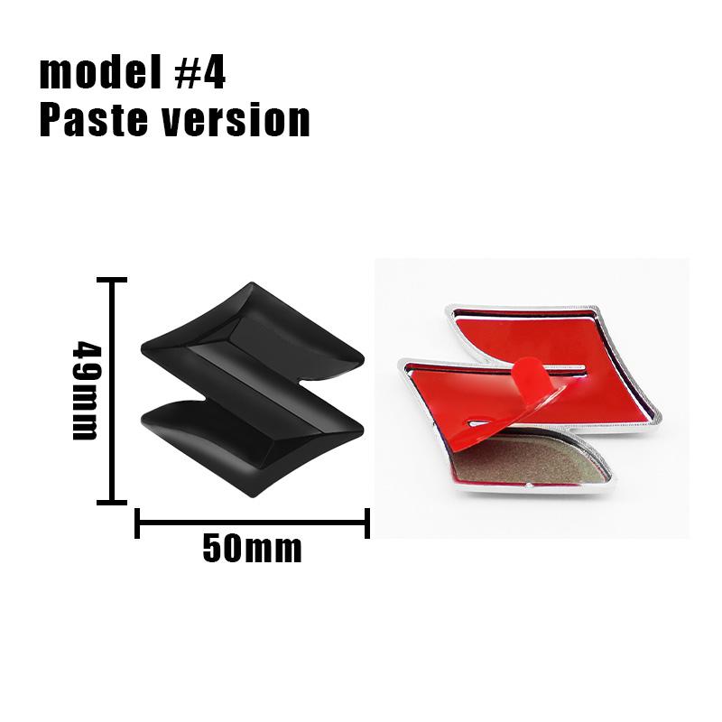 

S Logo ABS Car Steering Wheel Center Emblem Badge Stickers For Suzuki Tianyu SX4 Shangyue Ruiqi Alto Swift Baleno Auto Accessory