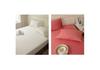 Solid Color Cotton Fitted Sheet & Pillowcase Set - Single Bed Mattress Protector