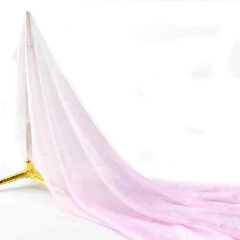 30D Szyfon Tencel Kolor Gradientowy Cienka Tkanina Ubrania Sceniczne Sukienki Koszule DIY Dekoracja Domu 100x150cm