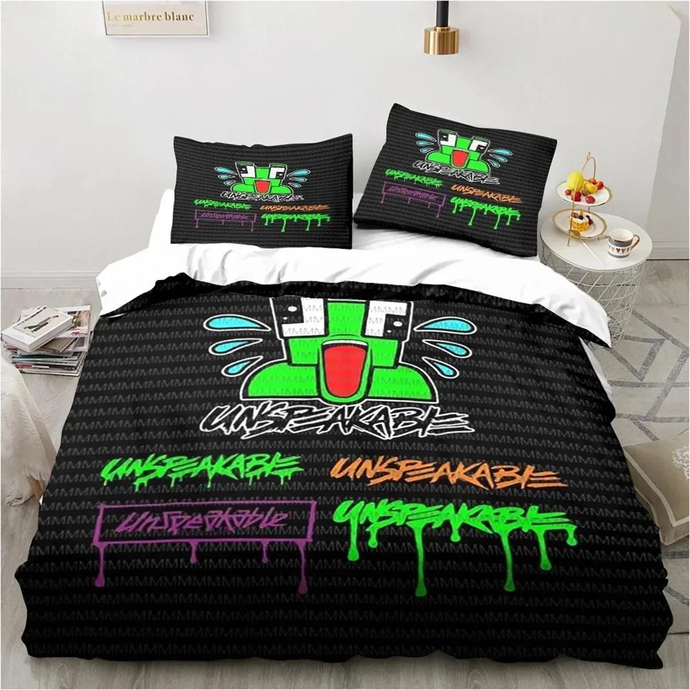 

Мультяшный забавный игровой невыразимый комплект постельного белья для спальни мягкие покрывала для кровати удобные пододеяльники и наволочки 135x200cm 2pcs