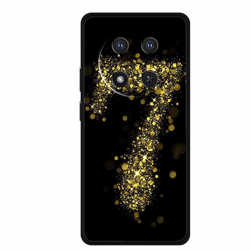 For Honor X9c Case X 9 c Coque Flowers Black Silicone TPU Soft Back Cover For Honor Magic 7 Pro Magic7 5G lite Phone Case Funda