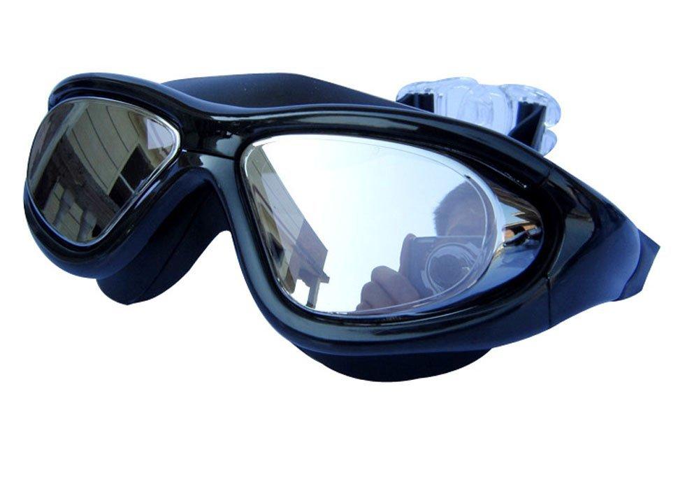 

Qishi swimming super large for goggles that do not put pressure on your eyes goggles, frame, adults, чёрный