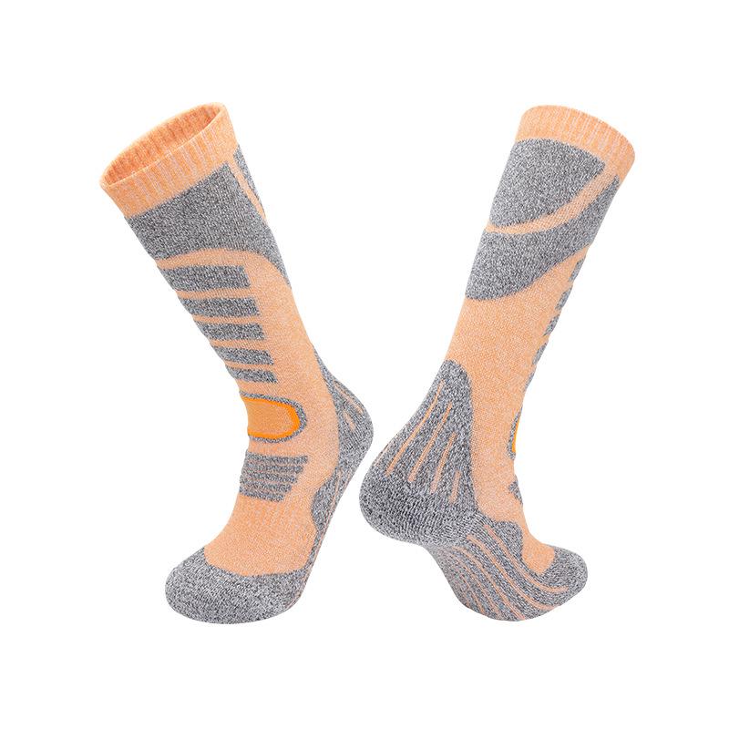 Children's and Adults' Merino Wool Winter Ski Socks - Thick, Warm, Towel Bottom, High-Top Snow Socks