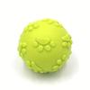 Quietschender Gummi-Hundespielzeugball Cartoon Pfotenabdruck Design Kleine Rassen Langlebiges Kauspielzeug Zahngesundheit Haustier Spielzeug Interaktives Hundespielzeug