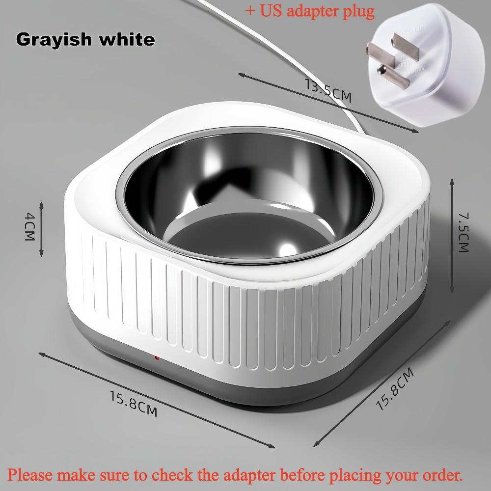 Pet Heating Bowl for Water/Food Cat Bowl Heating Noiseles Keep Warming Dog Water Bowls Winter Constant-temperature Pet Supplies
