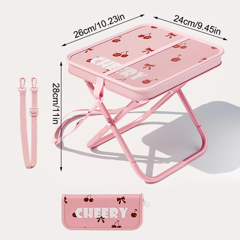 Folding Chair with Mesh Bag Crossbody Bag Outdoor Supplies with Storage Bag Oxford Fabric Waterproof Convenient To Carry