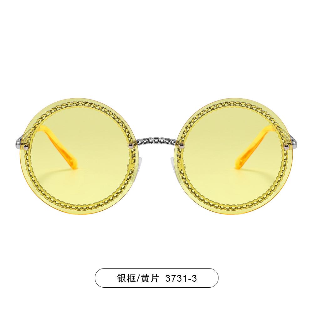 Trendy Metal Wire Round Frame Sunglasses for Women Men Luxury Brand Vintage Sun Glasses Punk Eyewear Shades UV400