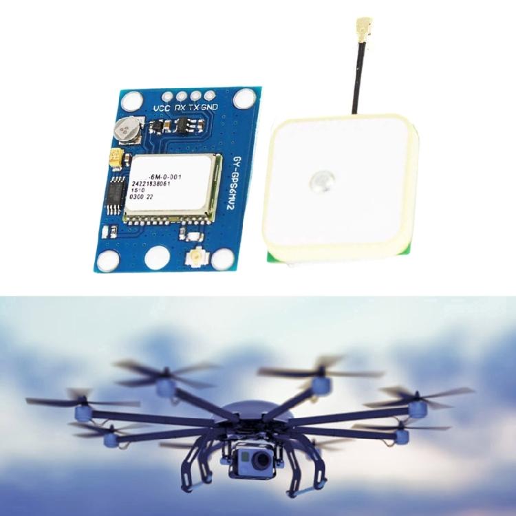 GY-GPS6MV2 Signal Module 25x25mm Lareg Antennae with EEPROM and Backup Battery for Drones Enthusiasts