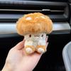 Portachiavi Pupazzo Peluche Fungo Carino Ciondolo Animale Morbido Giocattolo di Conforto Regalo di Compleanno