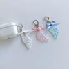 Cute Kawaii Japanese Style Keychain Bag Decoration with Angel Wing Bowknot Charm for Girls Fashion Accessory
