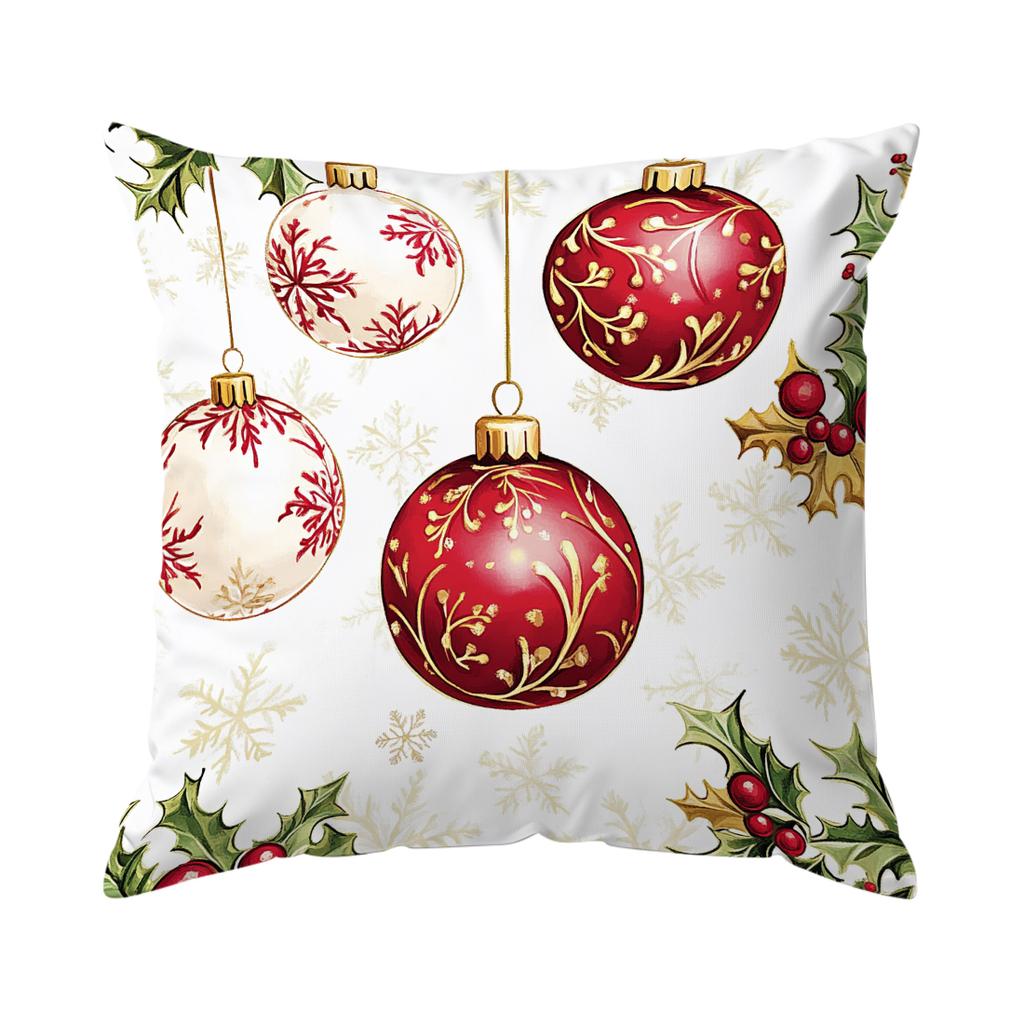 Christmas Reindeer Santa Claus Cushions Pillowcase Polyester Cushion Cover Throw Pillow Sofa Decoration Pillowcover Home Decor