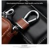 Eco-friendly Leather Keychain Pouch Zipper Closure Fashion Portable Key Wallet Holder Ideal Gift for Men Women Drivers