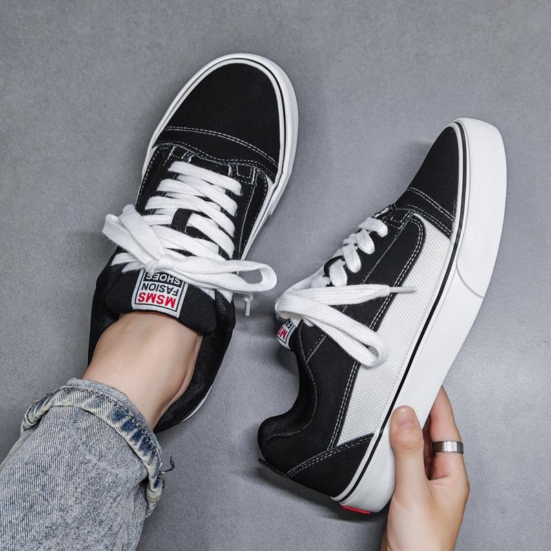 Canvas shoes men's and women's spring new men's shoes couple's sports and leisure shoes street shooting board shoes trendy shoes
