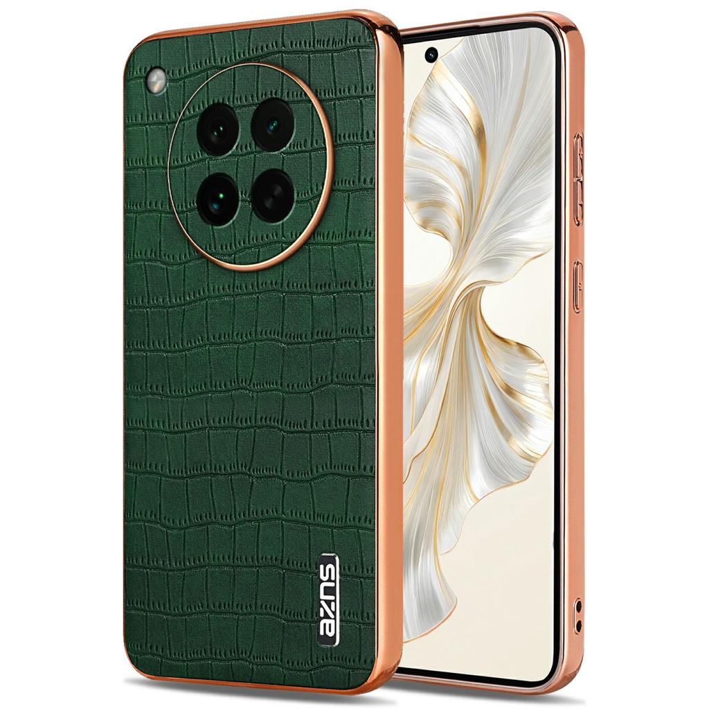 AZNS For Oppo Find X8s 5G Case Electroplating Crocodile Texture PU + TPU Phone Cover