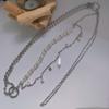 2024 New Arrival Fashion Double Layer Crystal Pendant Pearl Waist Chain for Women Hip Hop Rock Ins Style Suit Jewelry Accessory