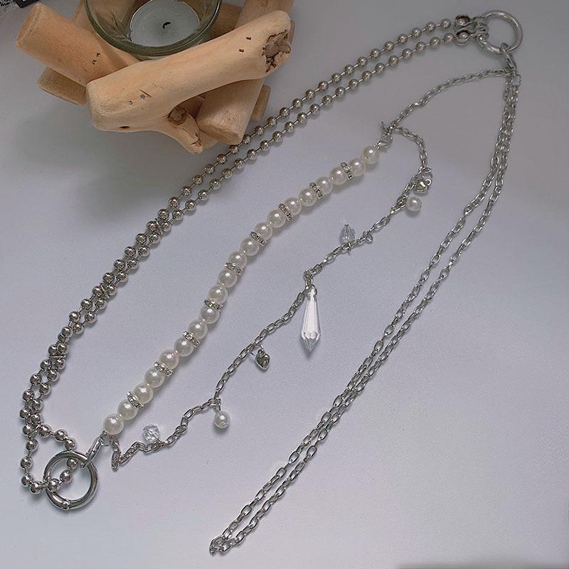 

Имитация жемчуга Gyro Body Chain для женщин костюм рюкзак кроссбоди ювелирные изделия аксессуар