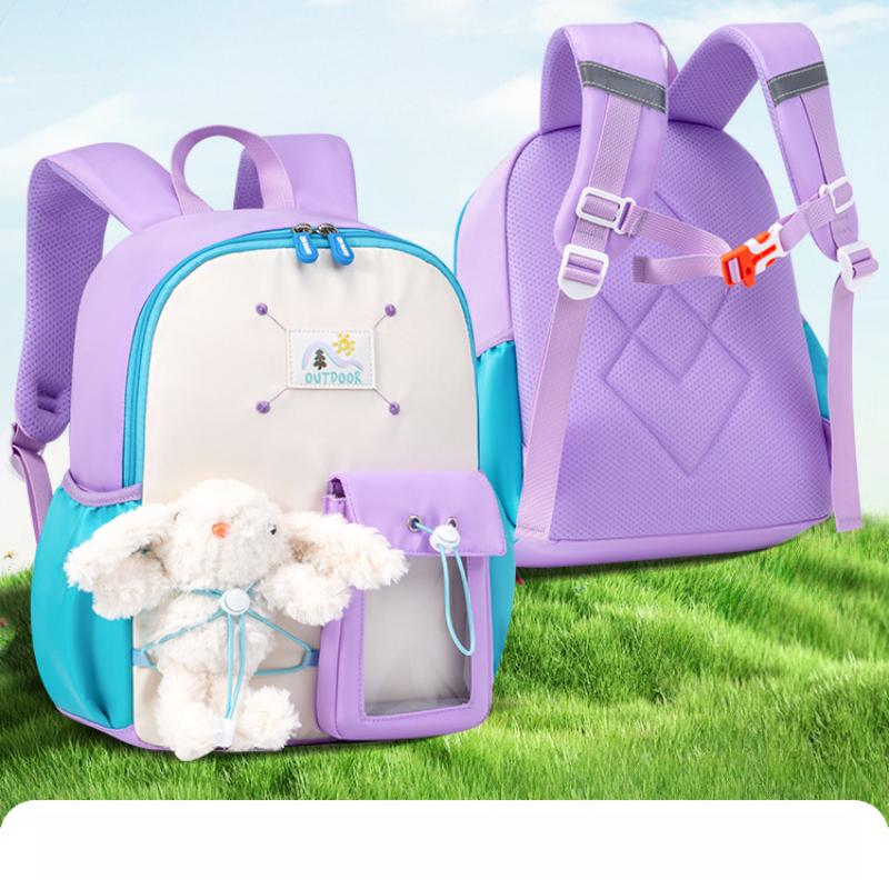 Sesame Baby New Kindergarten Cartoon Backpack for Boys and Girls, Lightweight Cute Mini Toddler Bag