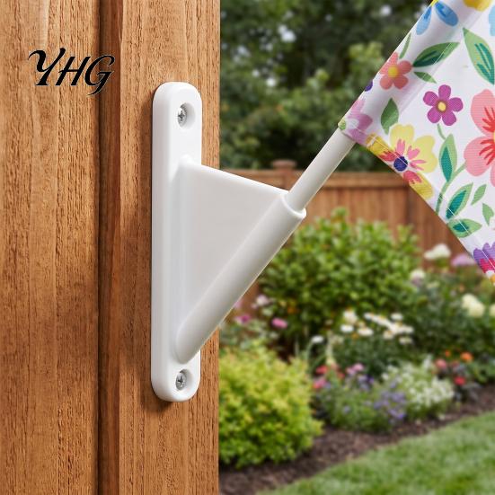 Small Flag Mount Mini Stick Holder with Screws, Wall Pole Plastic Holder, Display Bracket for Classrooms Offices Shops Portable Stand