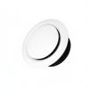 Round Adjustable Air Vent Rotary Control Outlet Ceiling Ventilation Grille for Washroom,