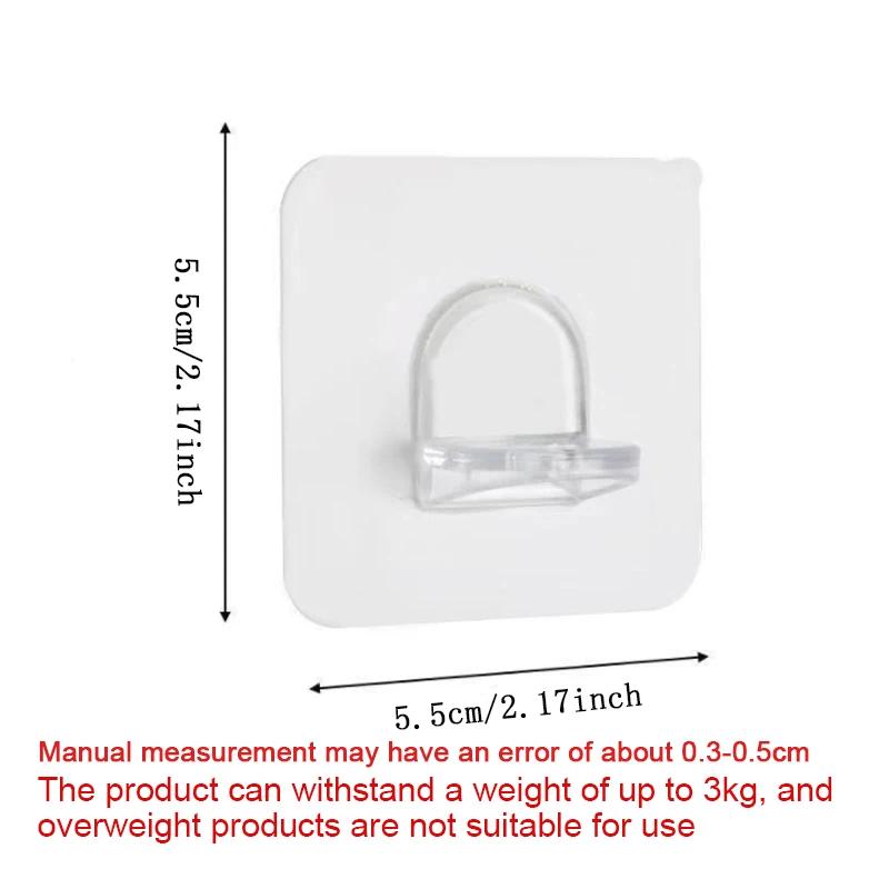 Shelf Bracket Adhesive Nail Self-adhesive Wardrobe Shelf Bracket Clip Wall Hanging Bracket Partition Non Punching Strong Bracket