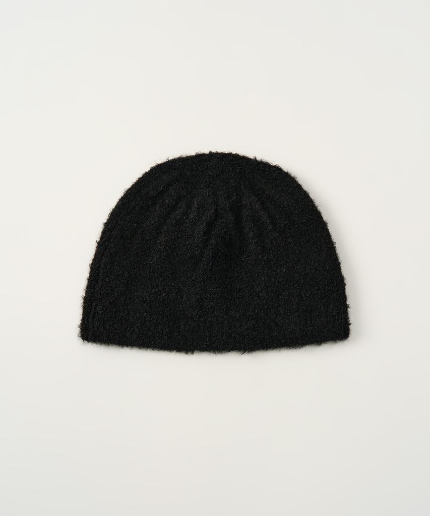 TOFFEE WOMEN Hairy Knit Beanie (Black)