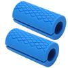 1 Pair Thick Barbell Grips Thick Anti Slip Gym Weight Bar Grips for Weightlifting Fitness Exercise for Muscle Builder Blue