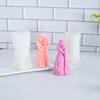 1PC Growth Life Candle Silicone Mould DIY Life Series Trilogy Nurturing Baby Gypsum Resin Ornament Mould