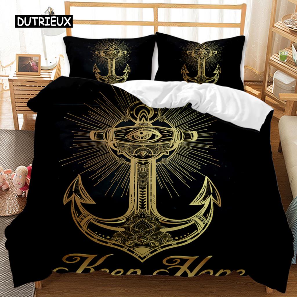 Bohemian Duvet Cover Set 3D Golden Sun and Moon Bedding Set for Kids Teens Adults Double Queen King Size Polyester Qulit Cover