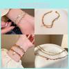Alloy Geometric Elegant Beaded Bracelets For Women Summer 2024 Fashion Highend