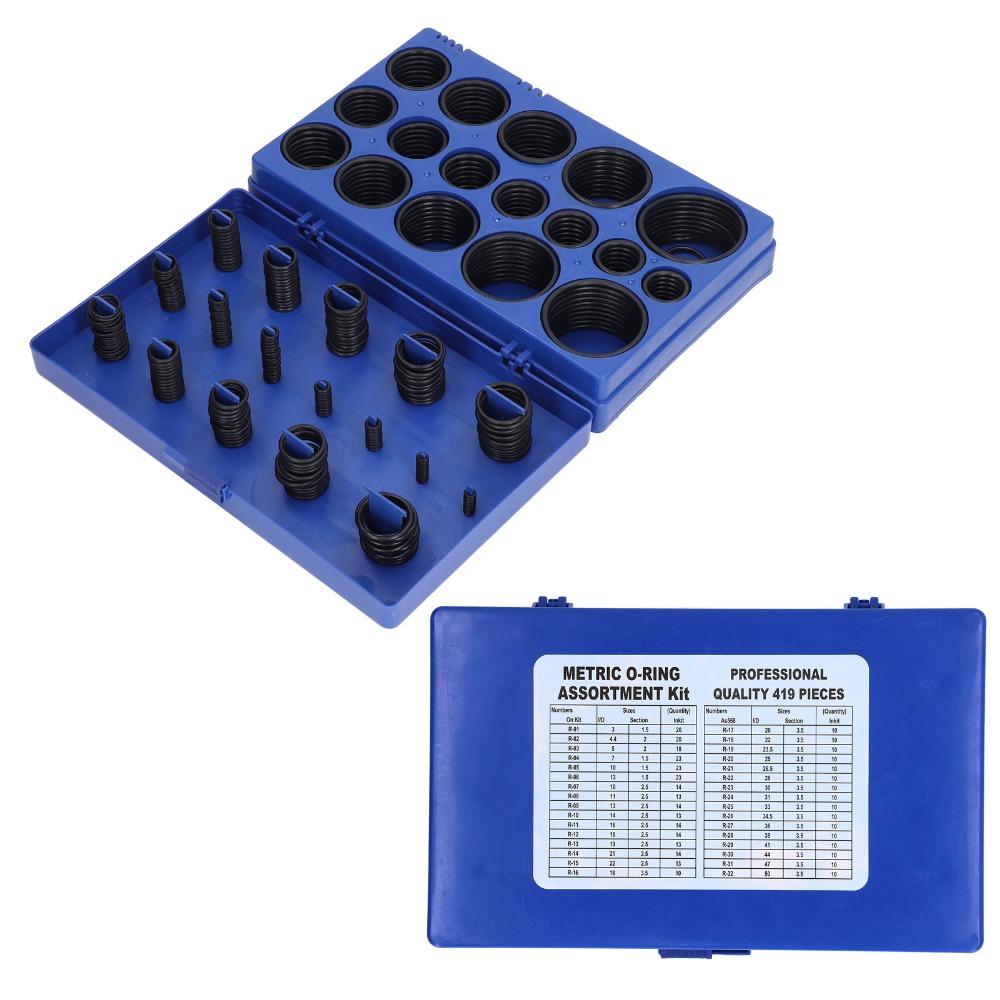 419PCS Durable Rubber O Rings Practical Sealing Washer Rings Portable Hybrid O Rings Faucets