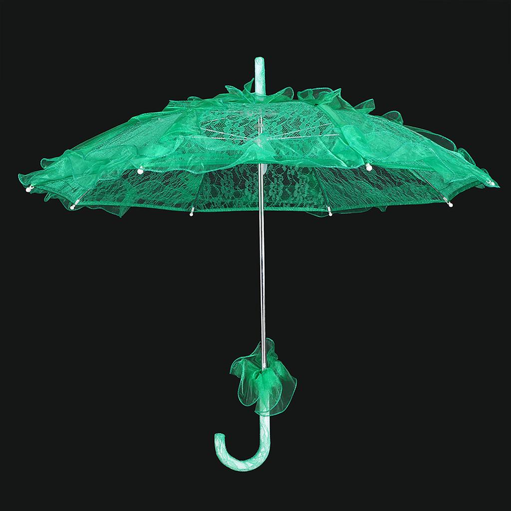 Brude blonder bomull paraply for bryllupsfester Dansefotografering Prop (Grønn)
