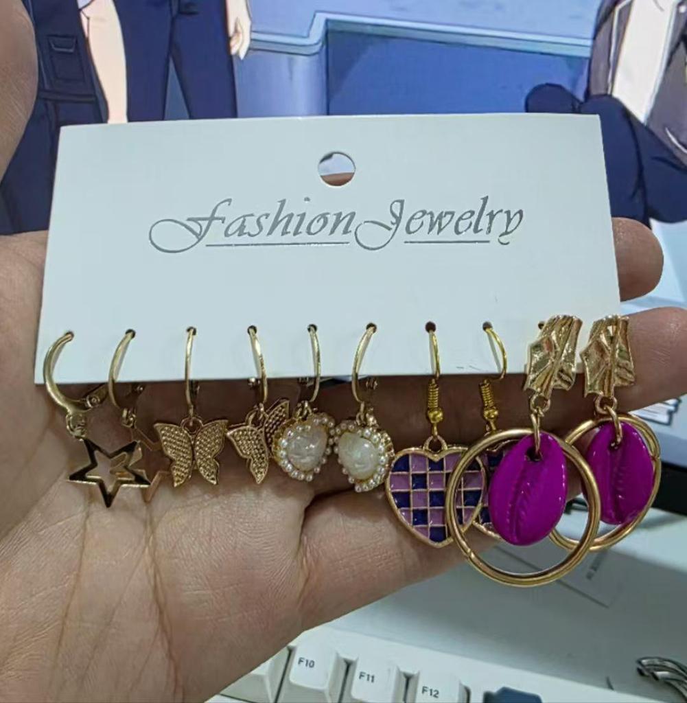Pearl Stud Earring Set