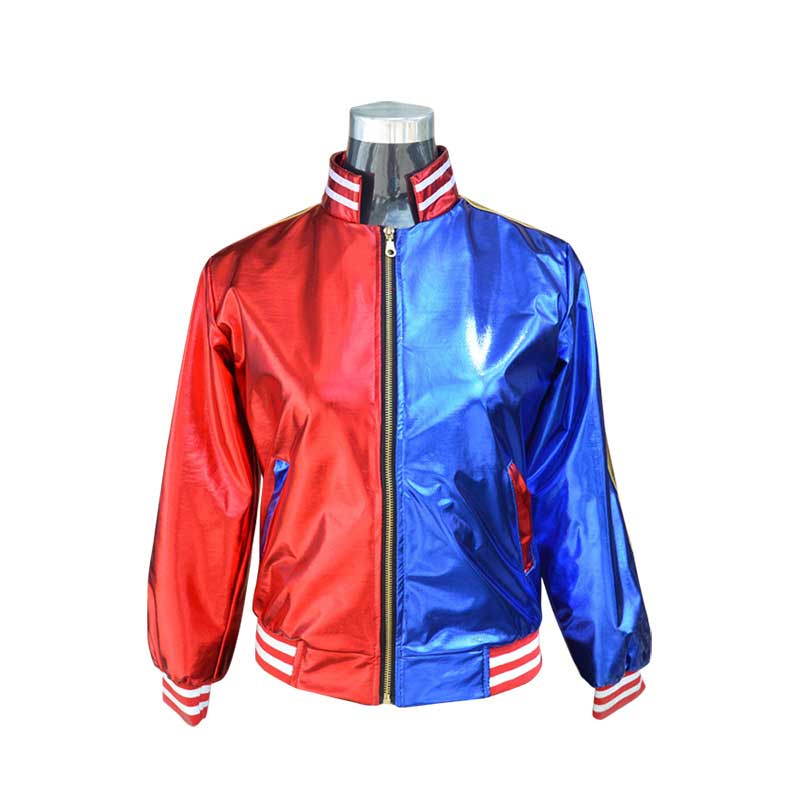 Top Qualität Mädchen Damen Selbstmord Harley Cosplay Kostüme Squad Quinn Monster Genähte Jacke Hosen Sets Karneval Anime Kostüm