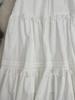 2025 Autumn/Winter Japanese-Korean Patchwork Lace A-line Midi Skirt
