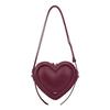 Borsa a tracolla a forma di cuore 3D, Portamonete chic, dolce e cool a spalla singola, Borsa a mano geometrica di tendenza da donna