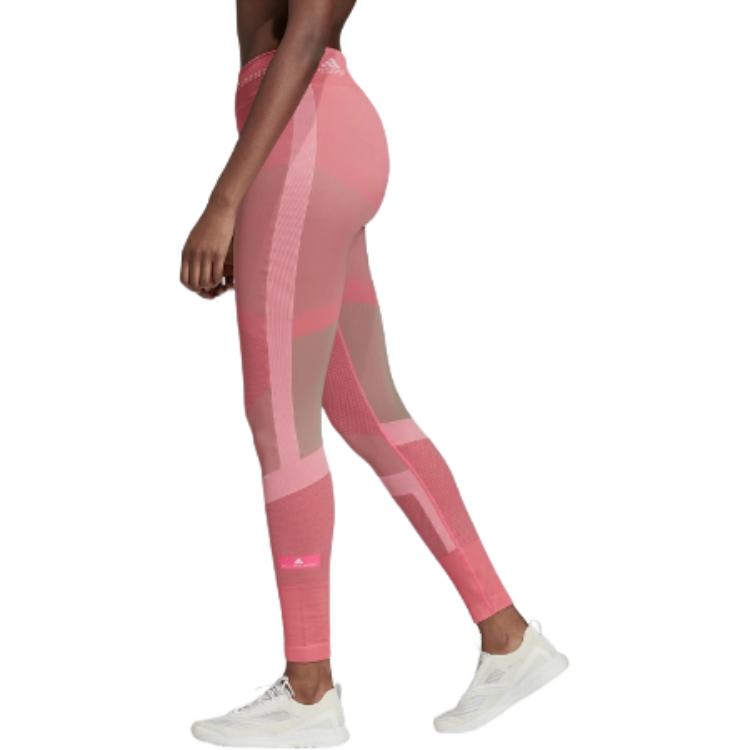 Adidas Stella Series Woven Tight Breathable Fashion Nine-Point Sports Pants Women Pants Pink FL1720