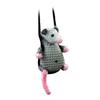 Handmade Knitted Rearview Mirror Accessory Pendant Car Mirror Decor  For Car Interior