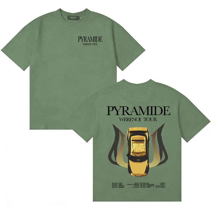 

Rapper Werenoi Tour Pyramide Album Summer Harajuku Oversized Print Tshirts Unisexs Womens Retro Comfort Short Sleeve Clothes Unisex 4XL
