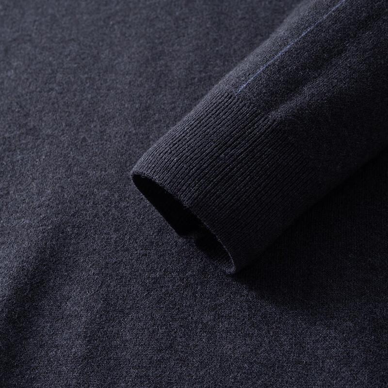 Di Binze Men's Plus Size 100% Merino Wool Crew Neck Sweater